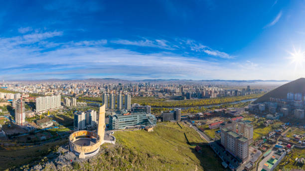 City, Cityscape, Dusk, Sunset, Ulan Bator